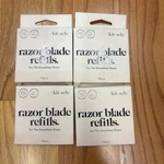 4X Kitsch Double Edge Razor Refills For Smooth Skin Total 40 Blades.. Fixed Price $15.50.