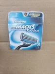 Gillette Mach 3 Turbo. Replacement Blades. 8 Cartridges. (new). Fixed Price $25.69.