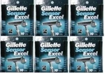 60 Gillette Excel Cartridges Razor Blades Shaver 5 10 Fits SENSOR3 Usa. Fixed Price $94.99.