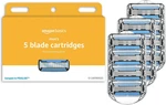 5-BLADE Razor Refills For Men With Dual Lubrication, Hypoallergenic, Clean Shave. Fixed Price $29.46.