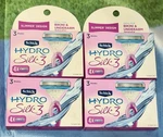 (4) Schick Hydro SILK3 Blades 1 Box Of Razor Refills For Women. Fixed Price $26.99.