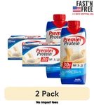(2 Pack) Premier Shake, Vanilla, 30G Protein, 11 Fl Oz, 12 Ct. Fixed Price $48.07.