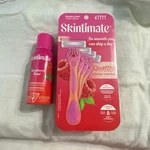 Skintimate Disposable Razor Shave Gel Raspberry Rain 2.75 Oz Set Sensitive. Fixed Price $11.97.
