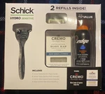Schick Hydro Sensitive Gift Set 2 Refills + Edge Skin Cremo Body Bar. Fixed Price $12.00.