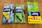 3-4-5 Gillette SENSOR3 Cool Sensitive Disposable Blade Razors You Choose. Fixed Price $59.99.