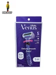 Gillette Venus Flexi Ball Deluxe Smooth Swirl Razor 5 Coated Blades Microcomb. Fixed Price $11.06.