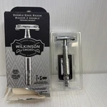 Wilkinson Sword Double Edge Safety Shaving Razor Butterfly Twist Open 4 Blades. Fixed Price $19.99.