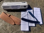 Thiers Issard Luxury Singing Black Cow Horn Straight Razor 5/8" French Point Car. Fixed Price $300.00.