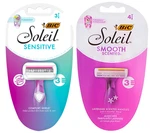 Bic Soleil Sensitive Triple & Smooth Scented 3-BLADE -lot Of 2. Fixed Price $12.95.