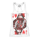 Womens Queen Of Hearts Tanktop Funny Vintage Graphic Cute Shirt Ladies. Fixed Price $9.50.