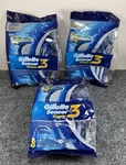 Lot Of 3 Bags Gillette Sensor Simple Disposable - 8 Pk (24 Total Razors). Fixed Price $24.99.