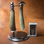 Custom Antler/stag & Chrome Razor Stand Set (made In Usa). Fixed Price $124.95.