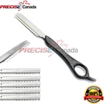 10 Blades + Professional Hair Styling Thinning Texurizing Cutting Feather Razor. Fixed Price $9.70.