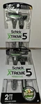 2 Packs Of Schick Xtreme 5 Blade Disposable Razors, Sensitive Skin, 4CT Total. Fixed Price $9.99.