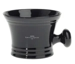 Edwin Jagger Black Porcelain Shaving Bowl With Handle New. Fixed Price $55.00.