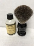 Edwin Jagger Best Badger Brush (black) + Caswell Massey Almond After Shave Balm. Fixed Price $42.70.