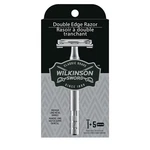 Wilkinson Sword Double Edge Razor For Men W/ 5 Blades Refills. Fixed Price $15.99.