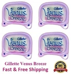 4 Gillette Venus Breeze Razor Blades Refill Cartridges Shaver Women Freesia Usa. Fixed Price $19.99.