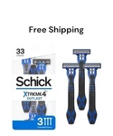 Schick Xtreme 4 Outlast Disposable Razors For Men, 3 Count. Fixed Price $11.99.