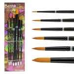 Creative Mark Beste Golden Taklon Assorted Round Set 6 Artist Brush, Profe.... Fixed Price $36.10.