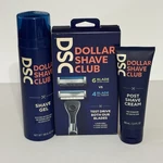Dollar Shave Club Razor Starter Kit 6 Blade 4 Handle Gel & Post New. Fixed Price $22.94.