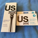 Bic Us Razor W/ Handle + 4- Cartridges Refill Blades. Fixed Price $17.99.