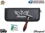 Men Safety Dark Wood Double Edge Razors 10 Free Blades & Pouch Travel Kit. Fixed Price $16.03.