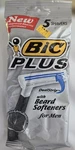 Vintage New Bic Plus Beard Softener Strip 2 Blade Disposable Razors 5PK 1998 Usa. Fixed Price $19.95.