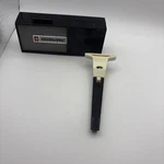 Vintage L-3 1966 Gillette Apollo Adjustable Techmatic Safety Razor W/ Case. Fixed Price $40.00.