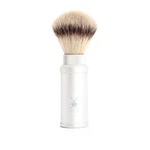Hle Travel Aluminum Silvertip Fibre Shaving Brush - Portable Synth. Fixed Price $70.40.