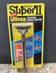 Vintage Schick Super Ii Ultrex Pivoting Razor System 2 Cartridges Nos Sealed. Fixed Price $37.99.