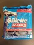 18 Gillette Sensor 2 Blade Disposable Razors Lubrastrip Fixed Chromium Coat Nos. Fixed Price $19.99.