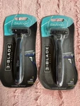 Lot Of 2 Daylogic For Men 3-BLADE Razor (each = 1 Cartridge Handle). Fixed Price $14.99.