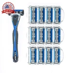 5 Blade Razor Replacement Cartridges With Handle Heavy-duty For Shaving. Fixed Price $41.82.