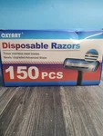 Cxyary 150 Pcs 3 Blade Disposable Razors With Clear Safety Cap, Shaving Razor.... Fixed Price $39.99.