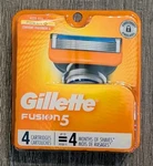 Gillette FUSION5 5-BLADE Stainless Steel Refill Cartridges 4 Pack. Fixed Price $12.99.