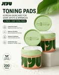 Jiyu Toning Pads 2-PACK For Dark Spots Wrinkles Skin Care, 200 Total. Fixed Price $21.99.