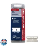 Accutec Pro Single Edge Aluminum Backed Razor Utility Blades. Fixed Price $19.99.