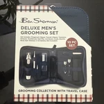 Ben Sherman Oem Deluxe Men's Grooming Set With Leatherette Travel Case Navy. Fixed Price $17.00.