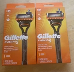 2 Pack Gillette Fusion 5 Men's Razor 1 Handle + Refill Blades Precision Trim. Fixed Price $19.99.