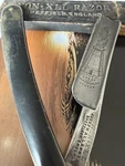 Joseph Allen & Sons Straight Razor Sheffield England Statute Of Liberty Design. Fixed Price $126.00.