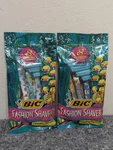 Lot Of 2 Vintage Bic Fashion Sensitive Shaver Razor 8PK Sealed Ocean Fish 1997. Fixed Price $18.00.