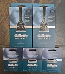 Gillette Intimate (5-PACK) 2-BODY & Pubic Hair Razors + 16-TOTAL Cartridges New. Fixed Price $63.94.