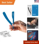 Professional Straight Razor Kit 2MM Exposed With 10 Gravity Blades. Fixed Price $30.59.