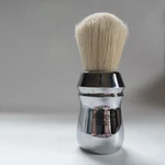 Big Scrubby Chromed! All Metal Zenith Boar Shave Brush. 28X50MM Italy B21. Fixed Price $39.00.
