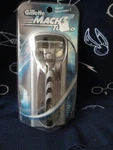 Opened But New Original Gillette MACH3 Turbo Razor Metal Handle Shaver 2 Refills. Fixed Price $24.99.