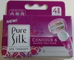 Pure Silk Contour 6 Razor Blade Cartridge Refill Pack, 4 Count. Fixed Price $13.29.