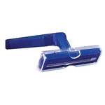 New World Imports Twin Blade Razor, Stainless Steel, Navy (100EA/PK). Fixed Price $22.00.