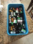 50 Assorted 35MM Empty Film Canisters Cartridges W/leader Tail To Reload Refill. Fixed Price $7.00.