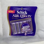 1997 Schick Silk Effects 8 Razer Blade Refill Cartridges Microfine Wire. Fixed Price $28.49.